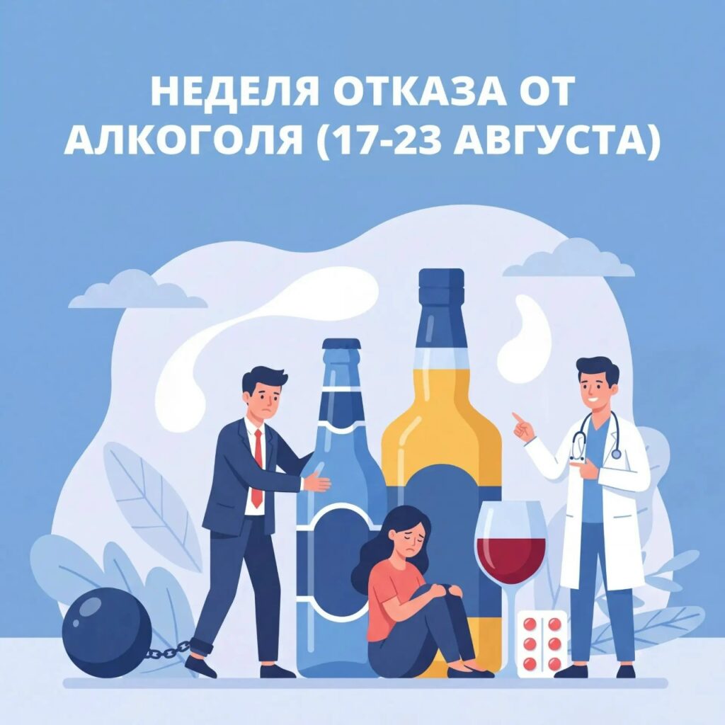С 17 по 23 августа в России проходит Неделя отказа от алкоголя