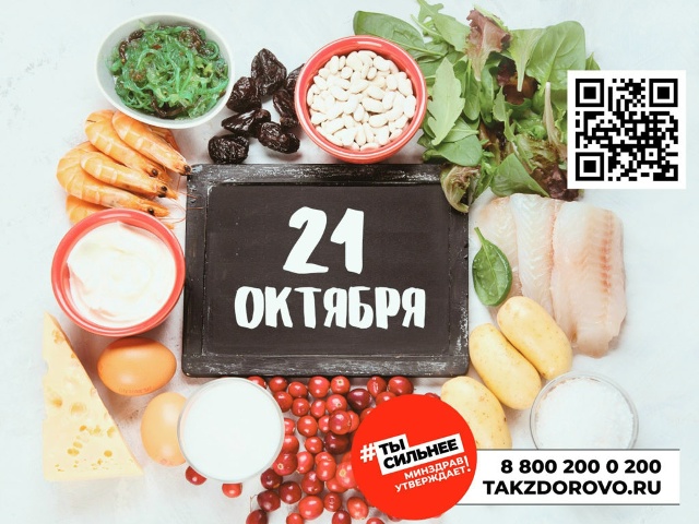21 октября — Всемирный день профилактики йододефицита!